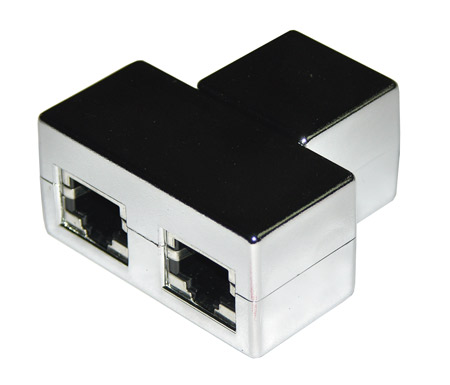 ADATTATORE DA 1 CONNETTORE 8 POLI FEMMINA A 2 X 8 POLI FEMMINA SCHERMATO