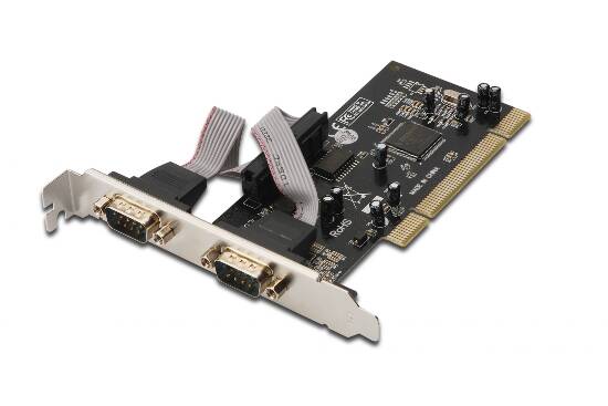 SCHEDA AGGIUNTIVA INTERFACCIA SERIALE PCI 9 POLI MASCHIO 2 PORTE (DS-33001)