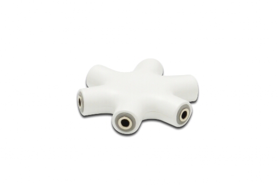 Adattatore splitter audio a 6 vie 3,5mm.