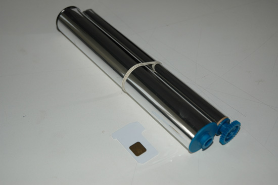 Rotolo trasferimento termico ttr pellicola campatibile telecom leonardo con chip card