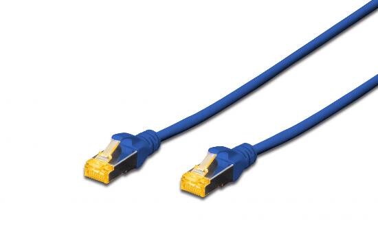 Cavo rete s-ftp cat.6a doppia schermatura lsoh colore blu mt. 5
