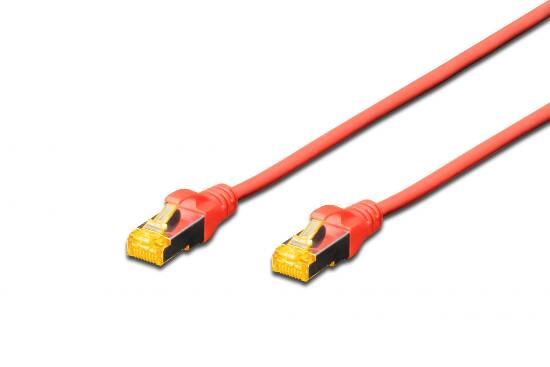 Cavo rete s-ftp cat.6a doppia schermatura lsoh colore rosso mt. 7