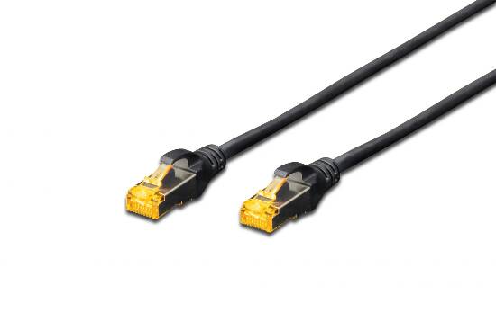 Cavo rete s-ftp cat.6a doppia schermatura lsoh colore nero mt. 10