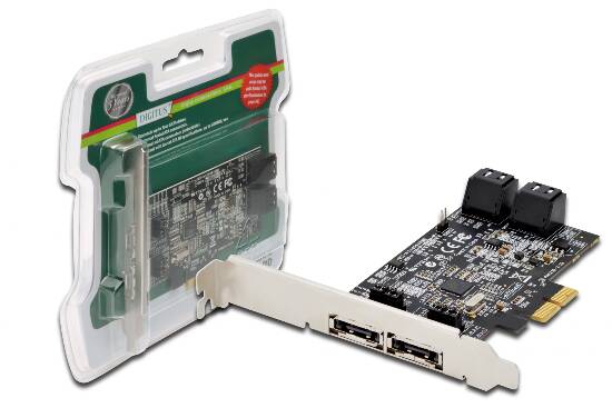 Scheda aggiuntiva pci express sata ii con 4+2 connettori sata iii