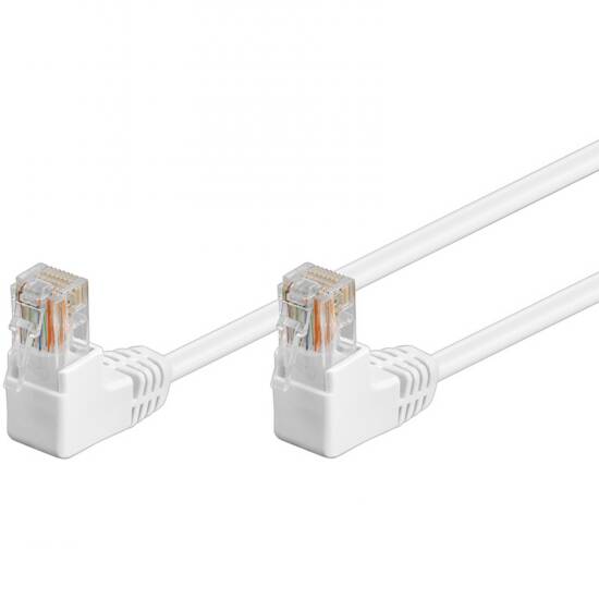 Cavo rete utp cat.5e connettori rj45 a 90 gradi mt 10