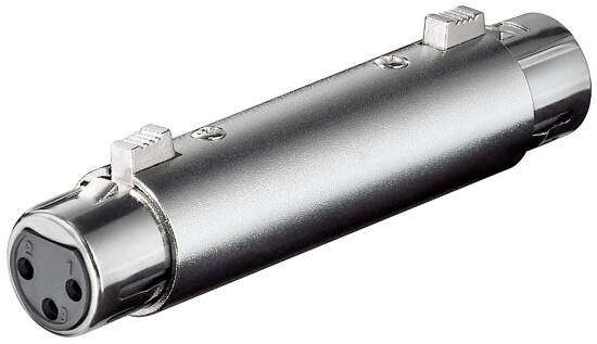 Adattatore xlr 3 poli femmina/femmina