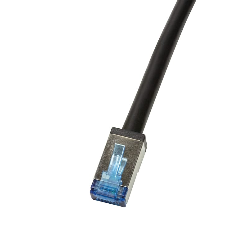 Cavo rete industriale s-ftp cat.6a doppia schermatura, guaina pur (tpe) contro olio e raggi uv mt. 30
