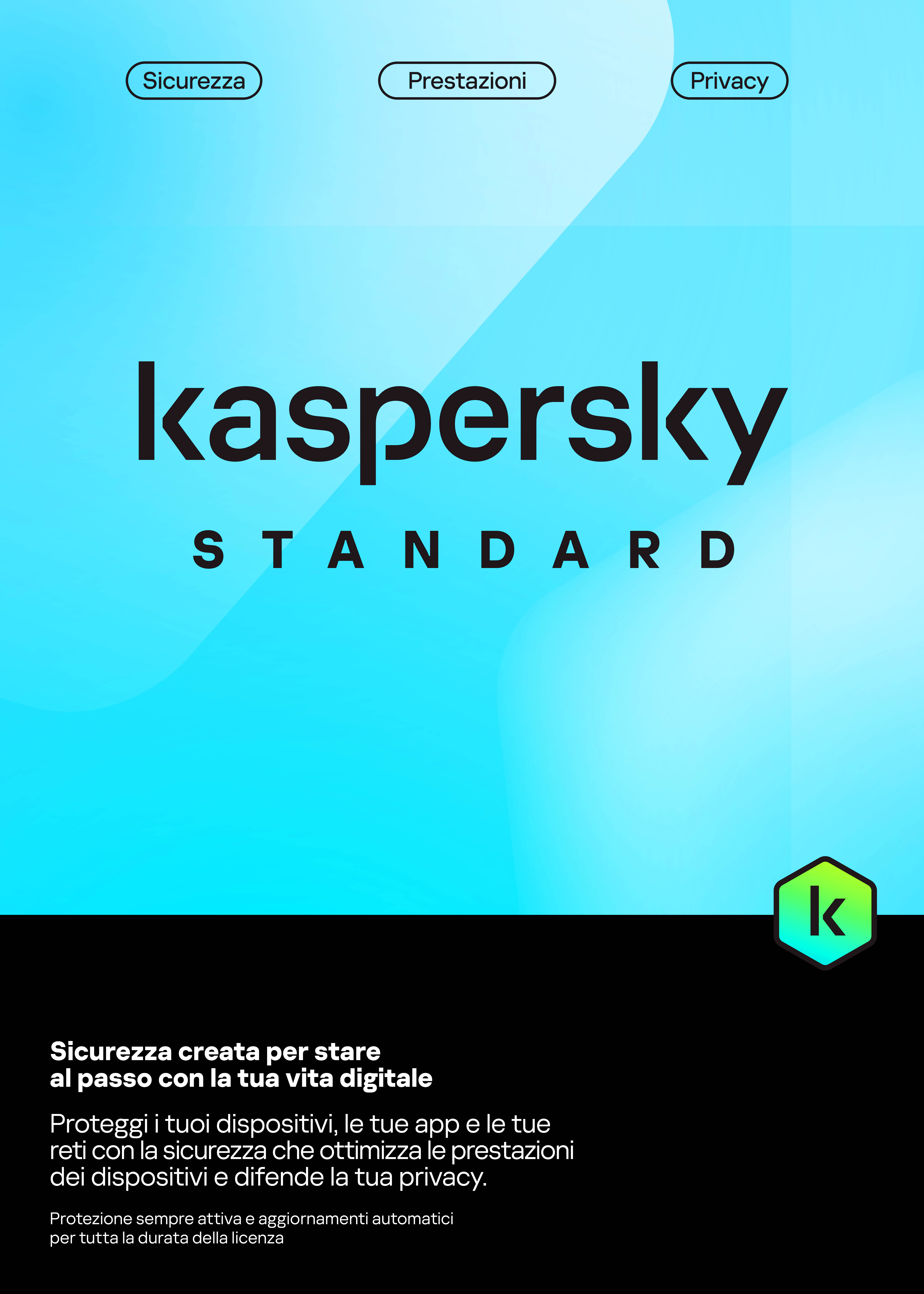 Kaspersky standard 1 dispositivo 1 anno slim sierra bs it