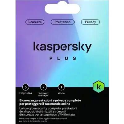 Kaspersky plus 1 dispositivo 1 anno slim sierra bs it att