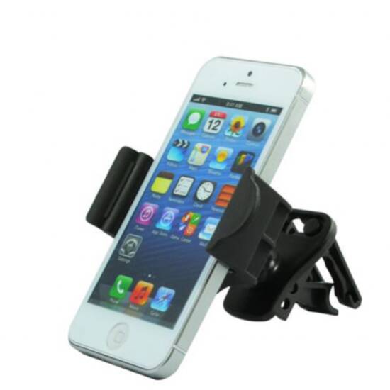 Supporto universale per smartphone da auto con aggancio per griglia ventilazione