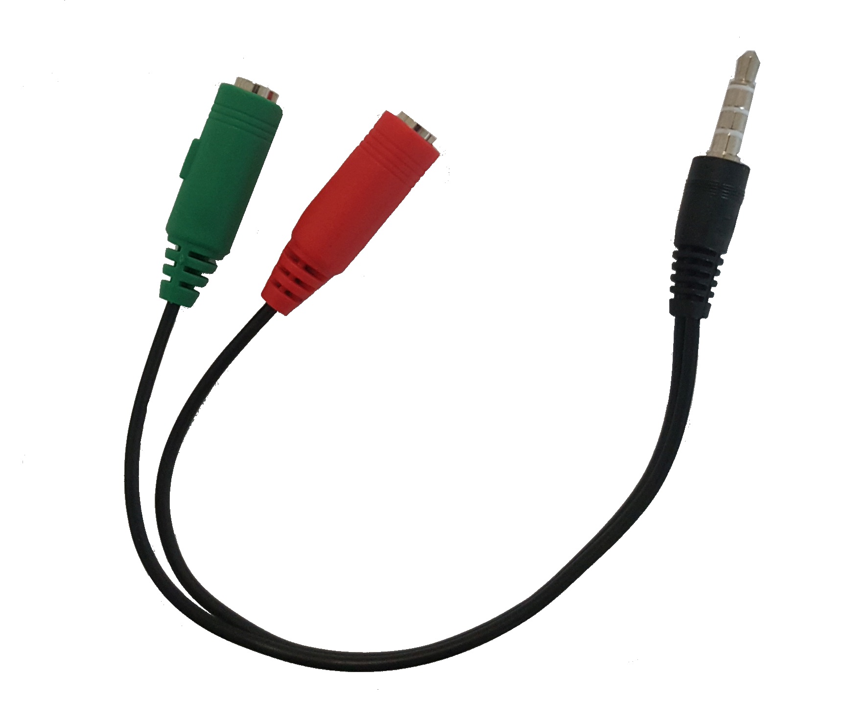 Sdoppiatore audio per cuffie e microfono con doppio connettore audio 3,5mm su singolo connettore audio 3,5mm smartphone - 1 maschio 3,5mm / 2 femmine 3,5mm