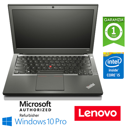 (refurbished) notebook lenovo thinkpad t450 core i5-5300u 8gb 180gb ssd 14