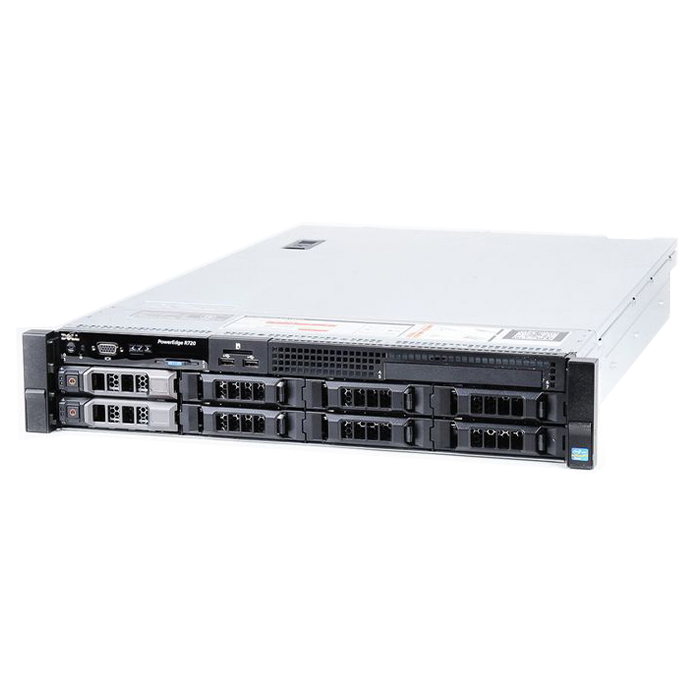 (refurbished) server dell poweredge r720 (2) xeon hexa-core e5-2640 2.5ghz 15mb cache 32gb ram 2x3tb (2) psu rack