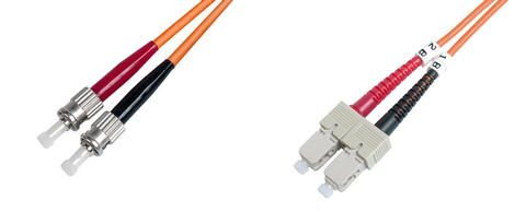 CAVO FIBRA OTTICA ST A SC MULTIMODE DUPLEX 62.5/125 MT.10 (AL-6STSC-10I)